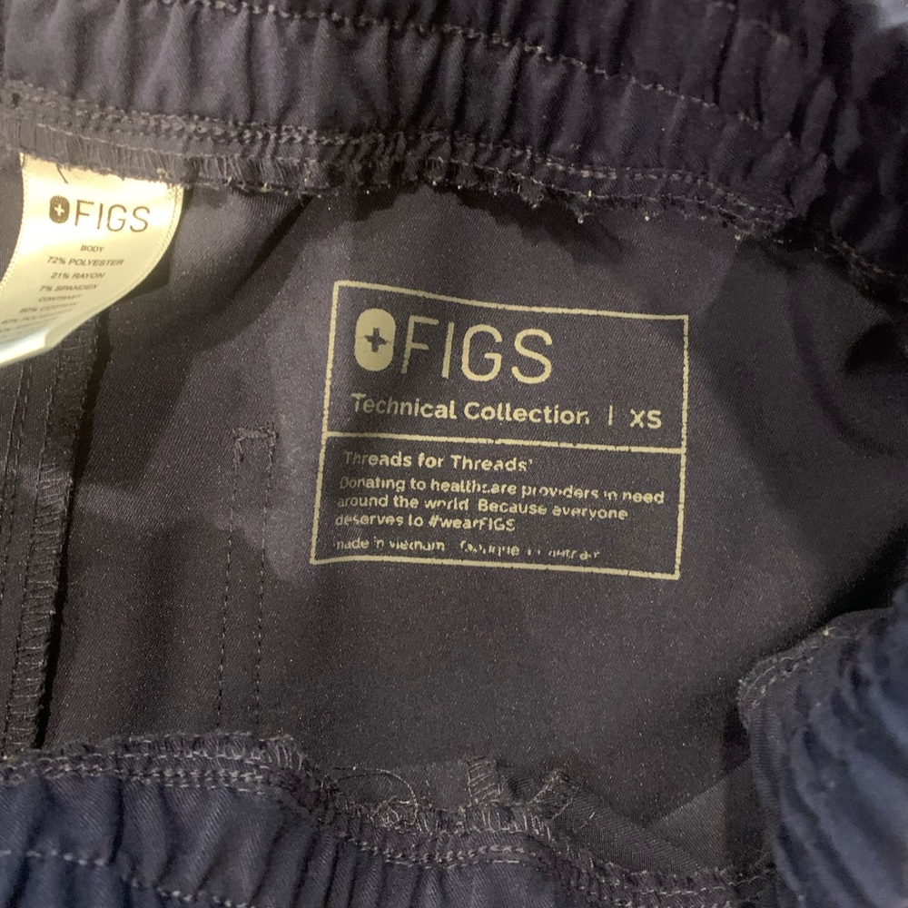 Navy blue figs jogger pants